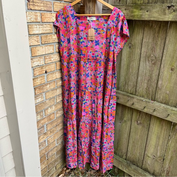 NATURAL LIFE Berkley Vibrant Floral Maxi Dress - Picture 2 of 4